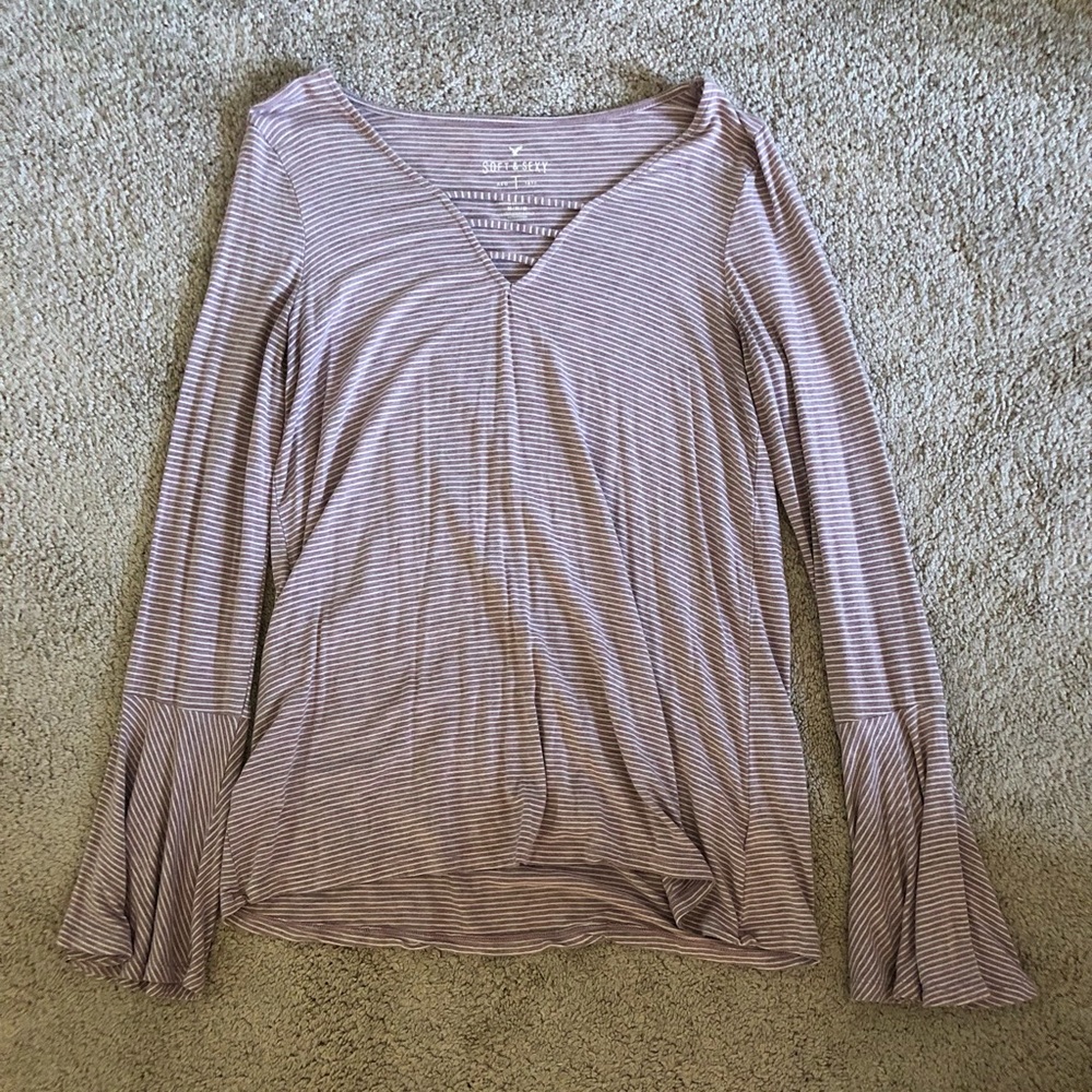 American Eagle Bell Sleeve Top